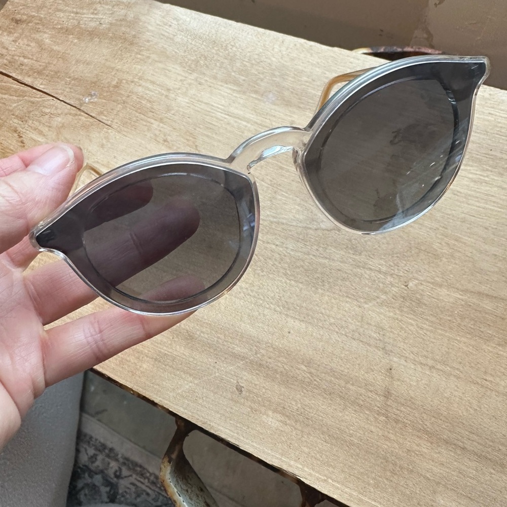 KREWE COLLINS Black and Clear Women's Sunglasses